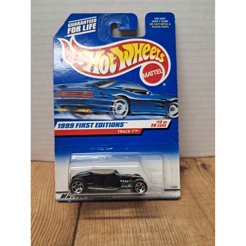 Hot Wheels 1999 First Editions 12/26 - TRACK T - Collector #917 - Black